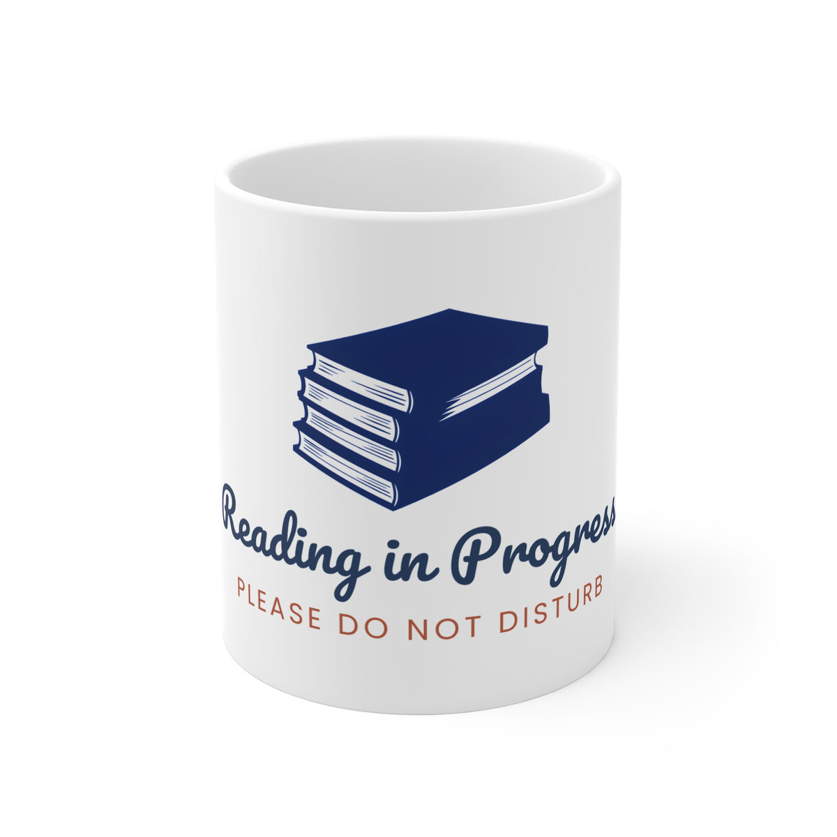 Book Lover Mug, Reading in Progress Please Do Not Disturb, Bookworm Gift
