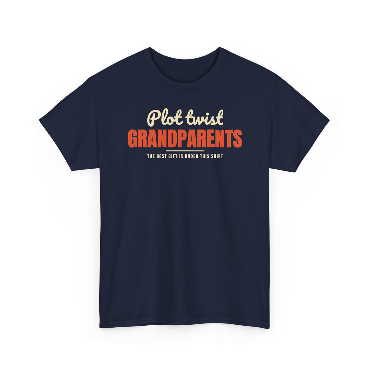 Plot Twist Grandparents Shirt, Funny Christmas Pregnancy Reveal Tee, New Grandparent Gift