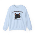 Cat Mom Club Crewneck, Retro Black Cat Design, Cozy Gift