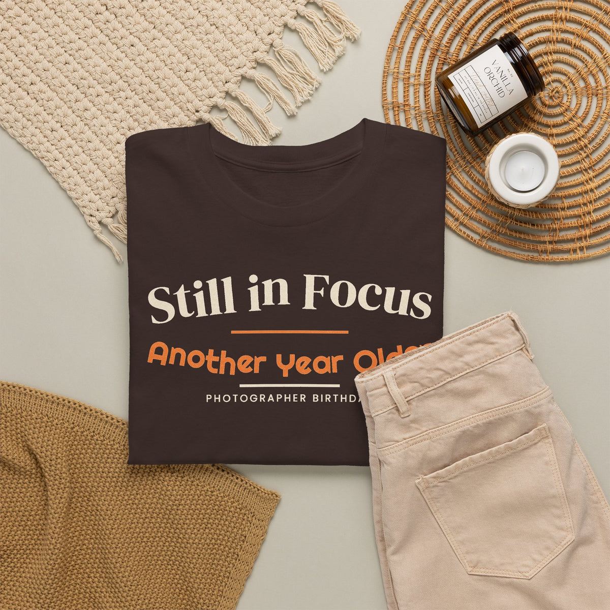 Photographer Birthday T-Shirt, Still in Focus Another Year Older Tee, Photography Lover Gift