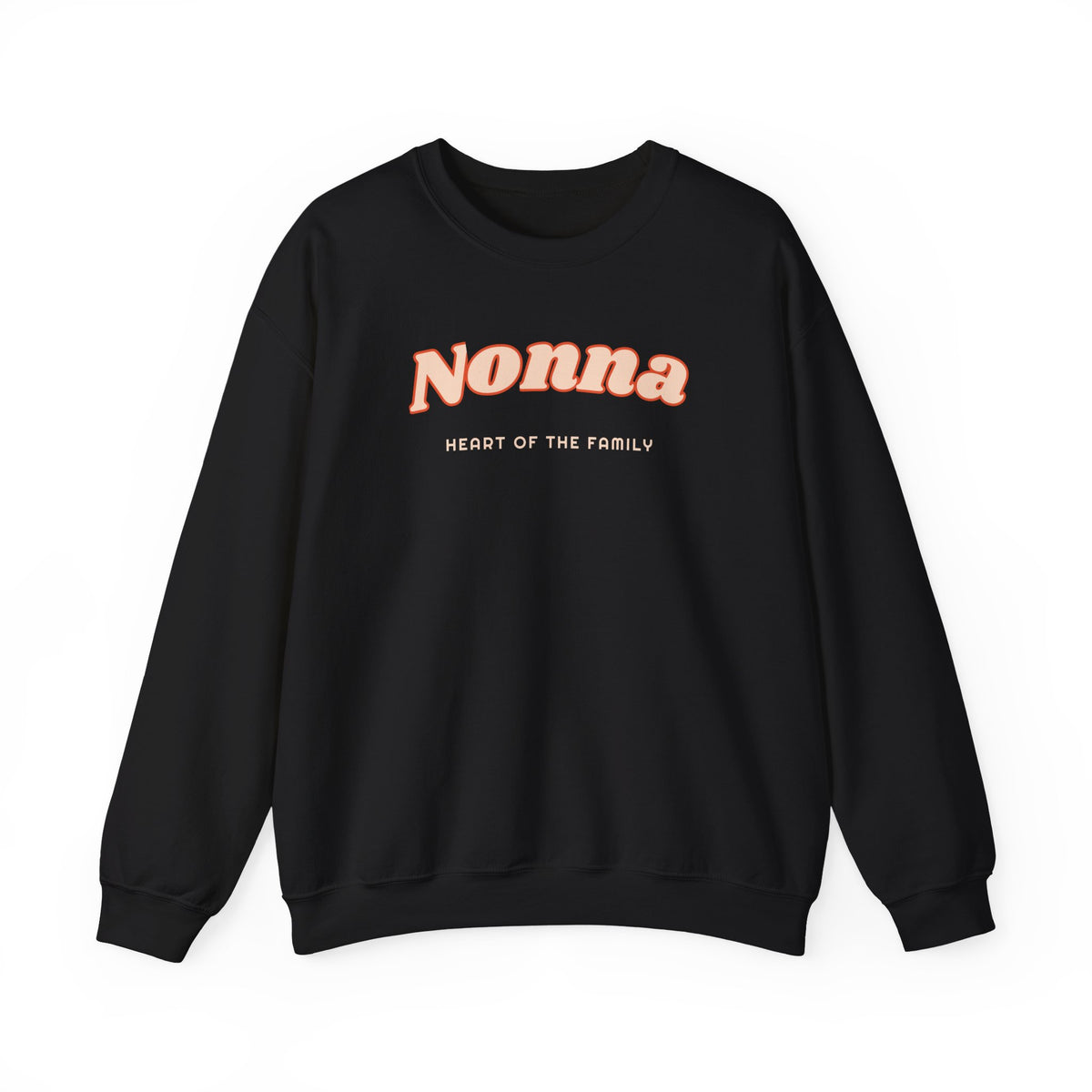 Nonna Sweatshirt, Heart of the Family Crewneck, Retro Nonna Gift for Grandma