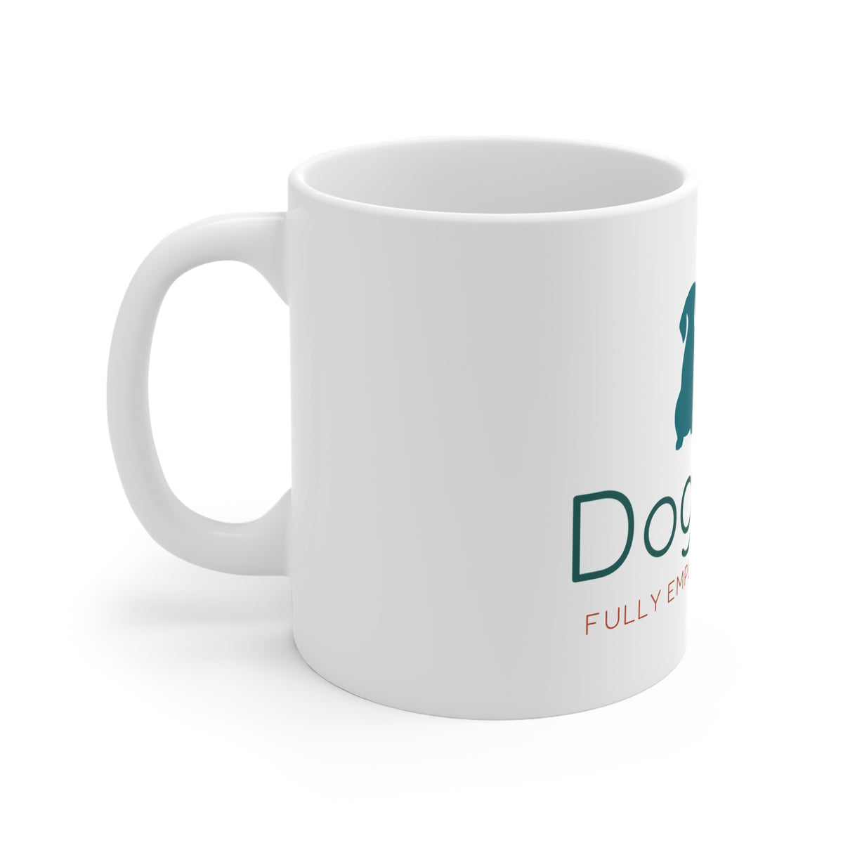 Dog Mum Mug, Fully Employed by the Dog, Funny Dog Lover Gift Mug