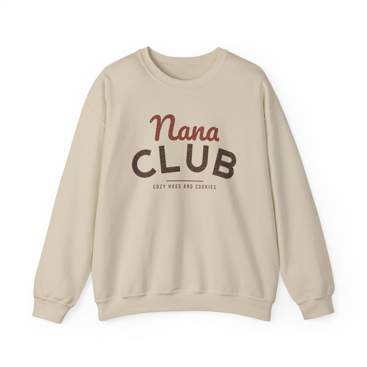 Nana Club Sweatshirt, Cozy Hugs and Cookies Grandma Crewneck, Gift for Nana