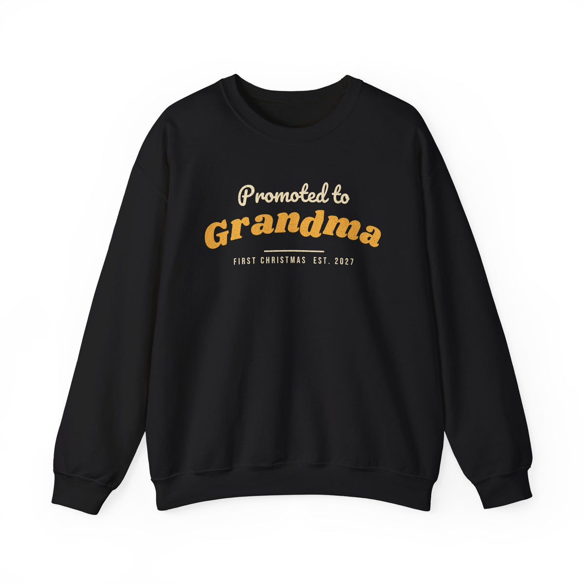 Promoted to Grandma Sweatshirt, First Christmas Announcement Gift (Est. 2027)