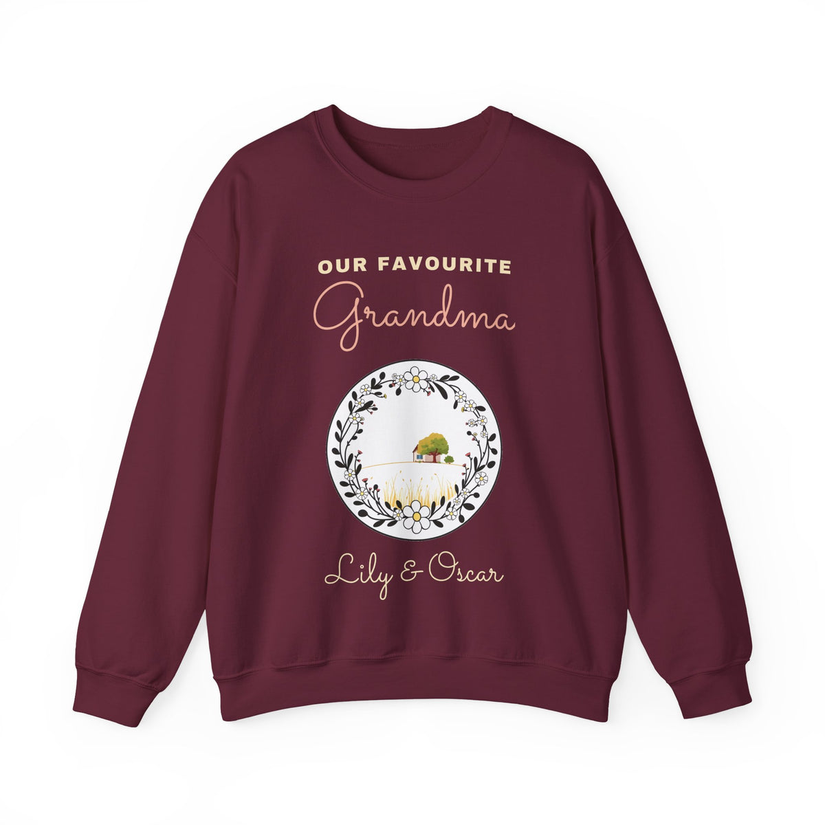 Personalised Grandma Sweatshirt with Photo, Our Favourite Grandma Crewneck, Nonna Nana Gift