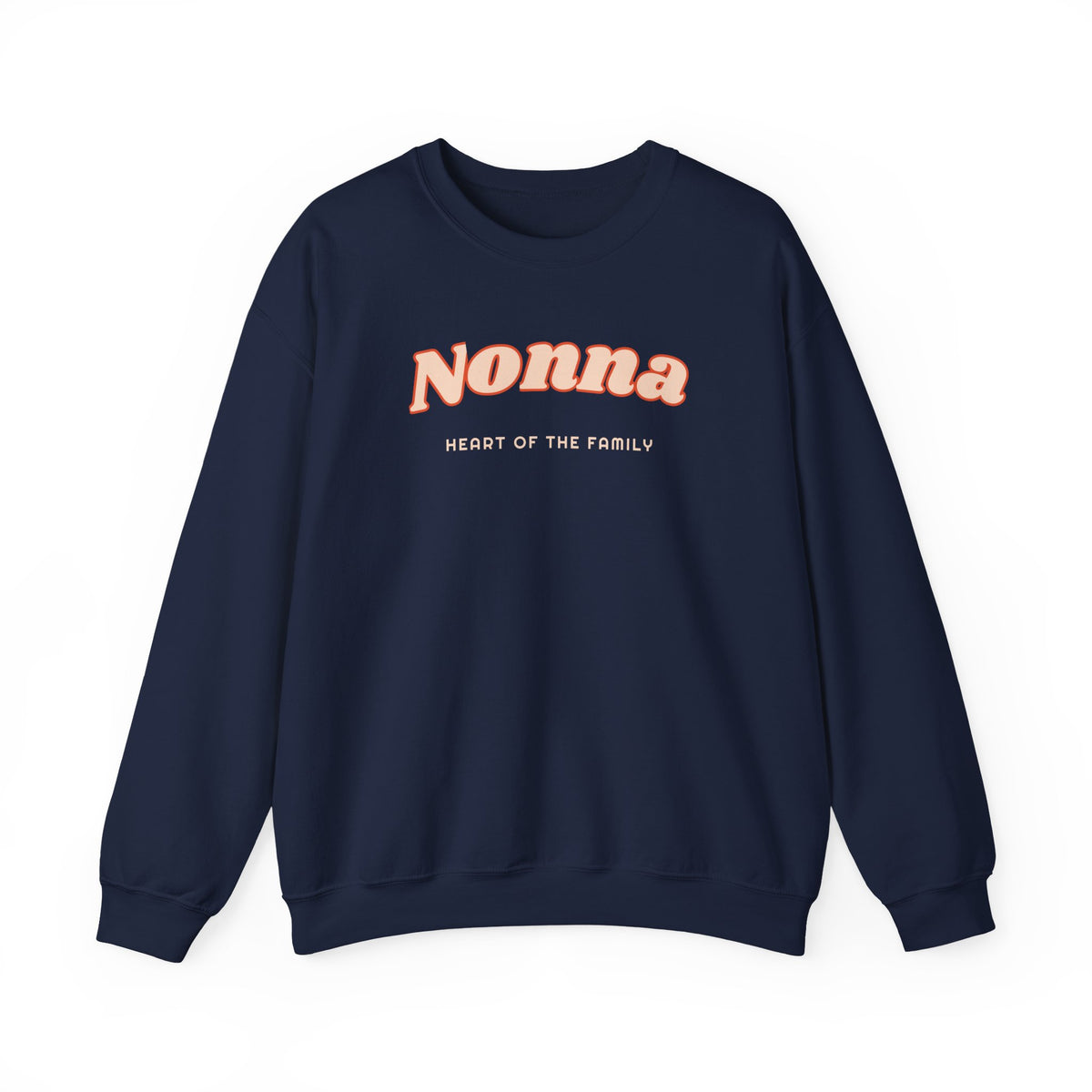 Nonna Sweatshirt, Heart of the Family Crewneck, Retro Nonna Gift for Grandma