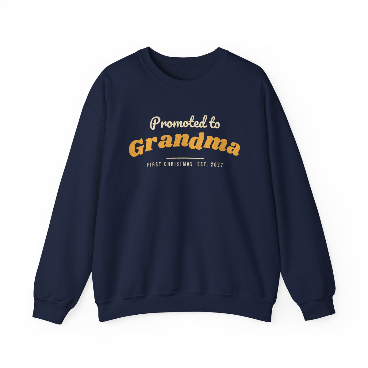 Promoted to Grandma Sweatshirt, First Christmas Announcement Gift (Est. 2027)