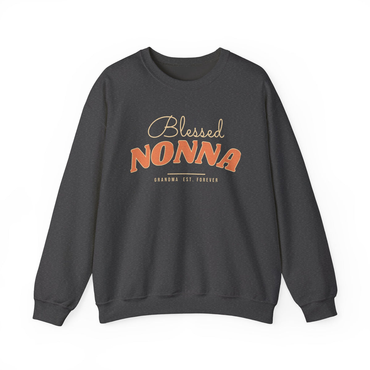 Blessed Nonna Sweatshirt, Retro Grandma Est. Forever Crewneck, Christmas Gift for Nonna
